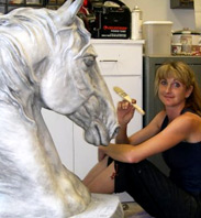Sculptor Beverly Zimmer