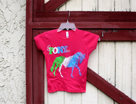 Show Horse Gallery - Pony Love Tee Shirt